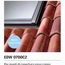 EDW 0700C2 - Raccordo con grembialina coppo rosso